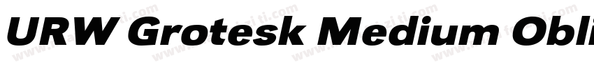 URW Grotesk Medium Oblique字体转换